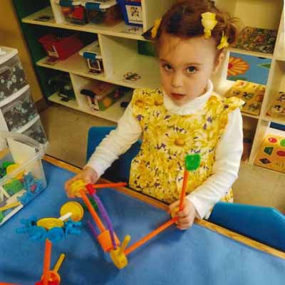 a first grader at a daycare