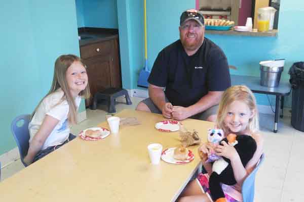 donuts with dad at daycare in Pataskala Ohio