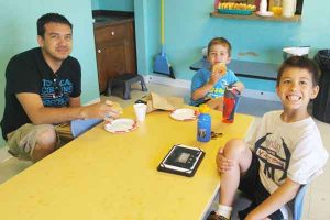 donuts with dad at daycare in Pataskala Ohio